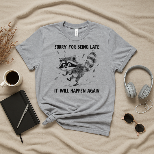 Sorry For Being Late It Will Happen Again T-Shirt