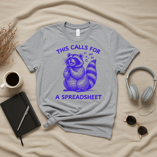 This Calls for a Spreadsheet T-Shirt