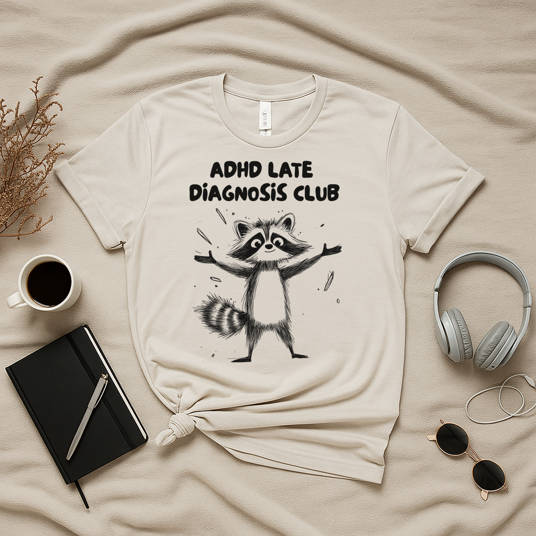 ADHD Late Diagnosis Club T-Shirt